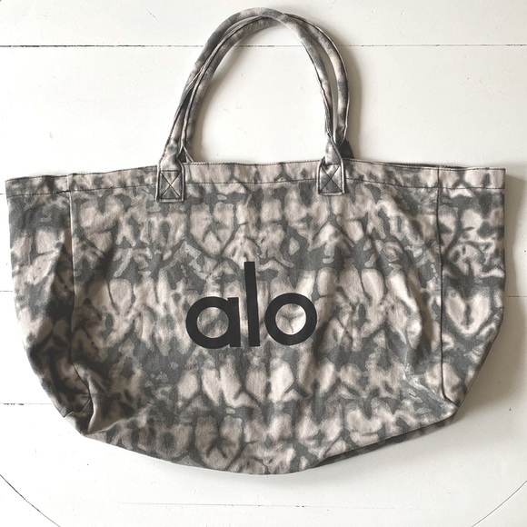 ALO Yoga Handbags - ALO Grey tie dye Yoga Bag, 100% cotton, one size